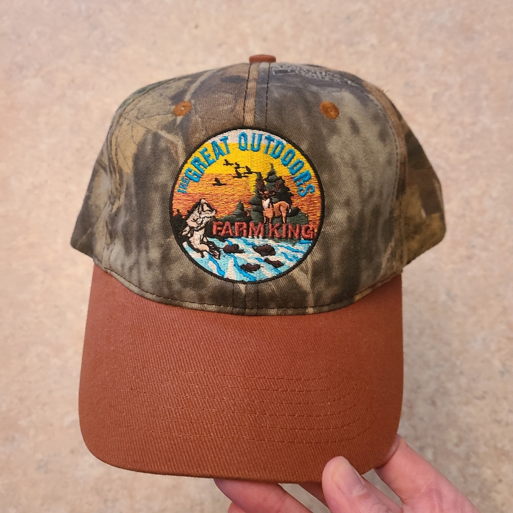 Whitewater Outdoors Great Outdoors Farm King Embroidered Patch Hat in One Size
